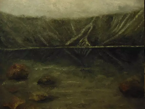 Helga Maria RADOCHOŃSKA - Morskie Oko we mgle jesiennej.