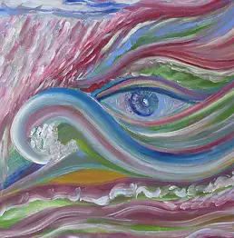 Ewa Żelazny Machura, морской глаз, Акрилова картина - холст, 70 x 50