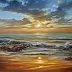 Lidia Olbrycht - Morze Pejzaż Zachód Słońca