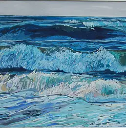 Agnieszka Michalczyk, Море, Масляная картина - холст, 100 x 80