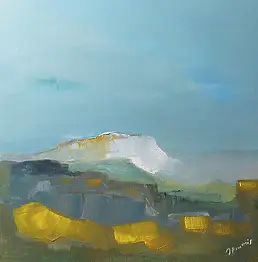 Katarzyna Strumis, море, Акрилова картина - холст, 40 x 40