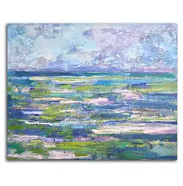 Anna Skowronek, Море, картина маслом на холсте, Масляная картина - холст, 80 x 65