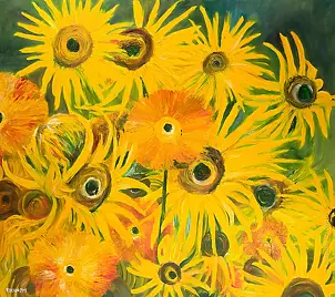   - Sea of ​​yellow flowers