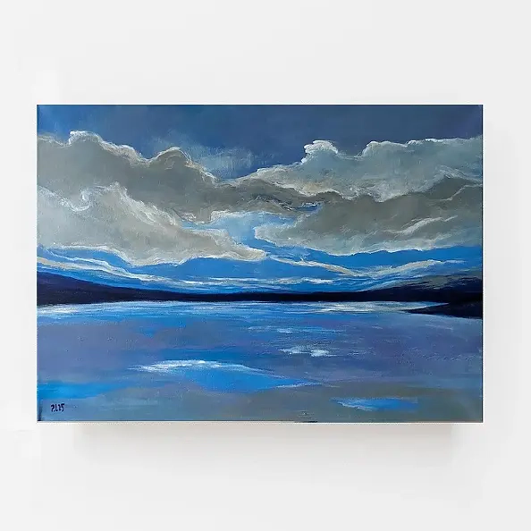 Paulina Lebida - Sea - acrylic painting 50/70 cm