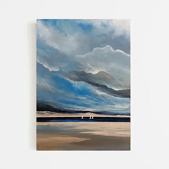 Paulina Lebida - Sea - acrylic painting 70/50 cm