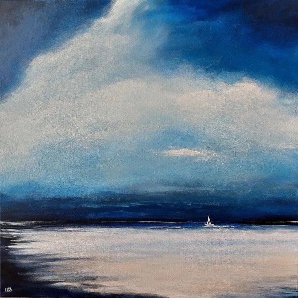 Paulina Lebida - Sea - acrylic painting