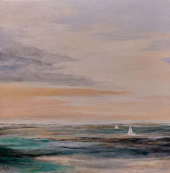 Paulina Lebida - Sea - acrylic painting