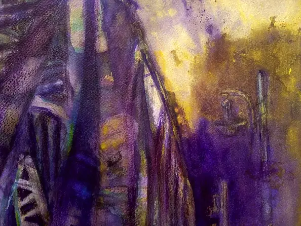 Marzena Salwowska, Most stąd do wieczności, Akwarele, Inne - papier, 48 x 35