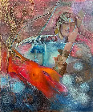 Anna Lupa Suchy, Bridges, Oil painting - canvas, 50 x 60