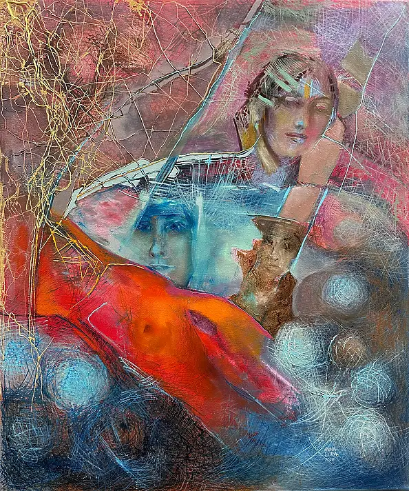 Anna Lupa Suchy, Bridges, Oil painting - canvas, 50 x 60