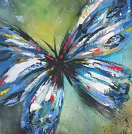 Anna Grudkowska, Бабочка, Акрилова картина - холст, 60 x 50