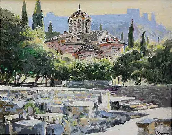 Jerzy Martynów - Motyw z Aten - Grecja