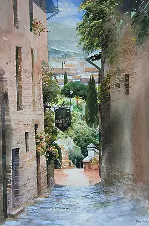 Jerzy Martynów - Theme of Certaldo - Tuscany 2014