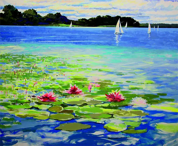 Jerzy Martynów - Motyw z Litwy - Nad Jeziorem Trakai