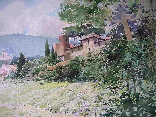 Jerzy Martynów - Motyw z Toskanii - Certaldo Alto