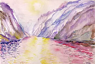 Anna Baryła - Mountain river pass