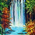 Olha Darchuk - Горный водопад у озера