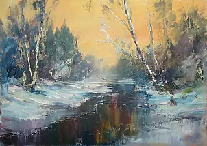 Kazimierz Komarnicki - frosty morning