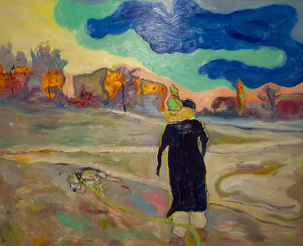 Marcin Stępniowski - Mroźny spacer po osiedlu o zachodzie Słońca