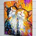 Olha Darchuk, Purr-fect Happiness , Obraz olejny - płótno, 50 x 60