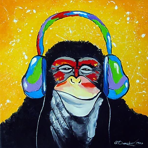 Olha Darchuk - Music lover monkey 