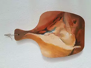 Bożena Mozolewska - Seashell on a board