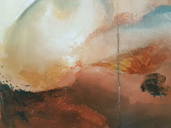 Bożena Mozolewska - Seashell on a board