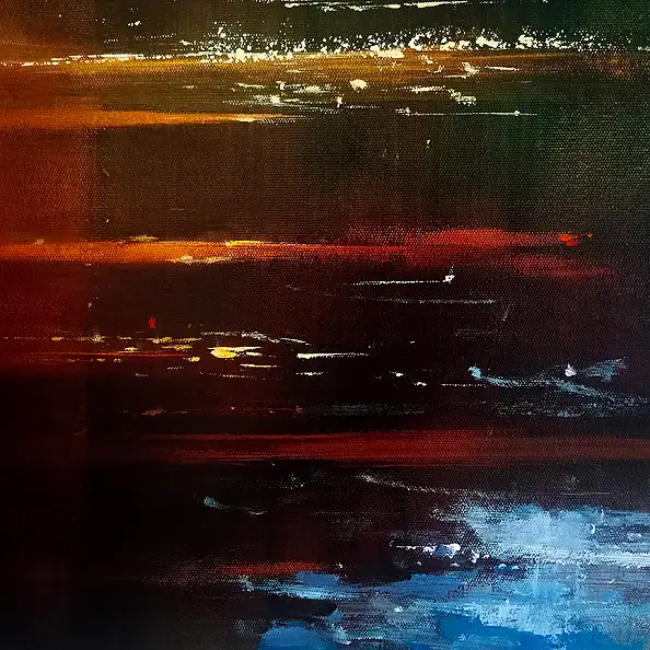 Aleksandra Adamczak, Muzyka w moim ogrodzie, Obraz akrylowy - płótno, 80 x 80