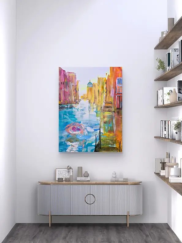 Ewa Mościszko, My Venice, Obraz akrylowy - płótno, 55 x 75