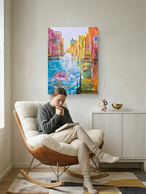 Ewa Mościszko, My Venice, Obraz akrylowy - płótno, 55 x 75