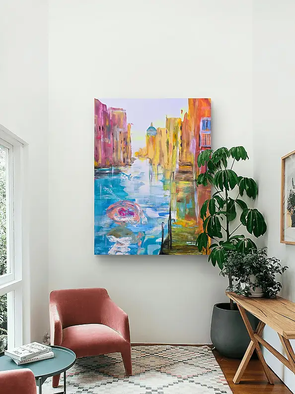 Ewa Mościszko, My Venice, Obraz akrylowy - płótno, 55 x 75