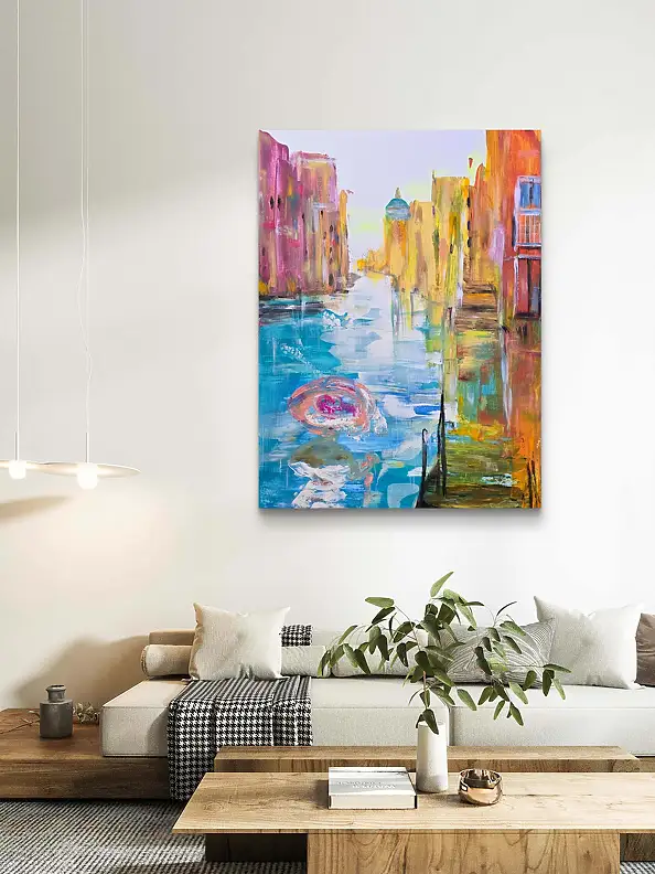 Ewa Mościszko, My Venice, Obraz akrylowy - płótno, 55 x 75