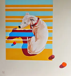 Renata Magda, My little balls..., Obraz akrylowy - płótno, 85 x 85