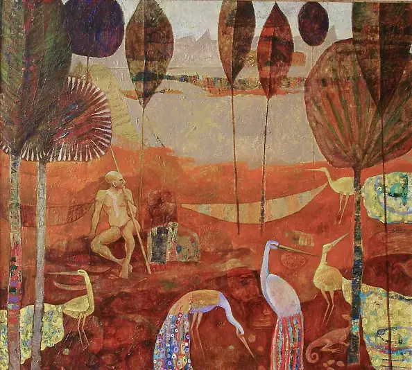 Wiktor Najbor - Hunter and birds