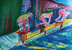 Mariola Paulina Żylińska Jestadt - AT THE POOL