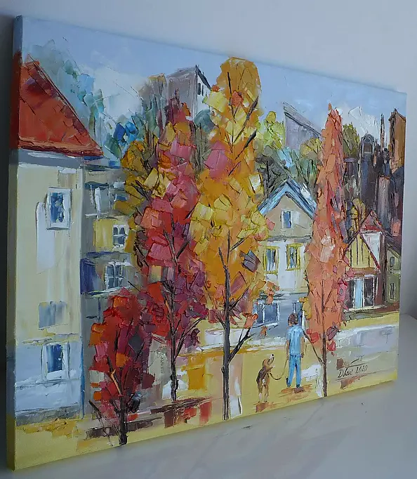 Dorota Łaz - ON A WALK WITH A DOG 1