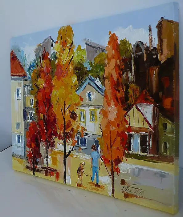 Dorota Łaz - ON A WALK WITH A DOG 1