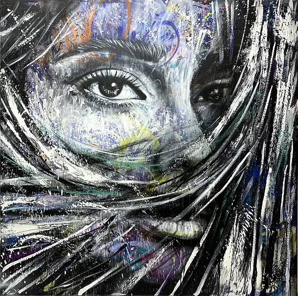 Szymon Hołubowski, , Acrylic painting, Mixed media - , 150 x 150