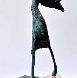 Anna Pazdalska, NIKE - Bronze patiniert auf einem Steinsockel, Weitere - andere, 40 x 65