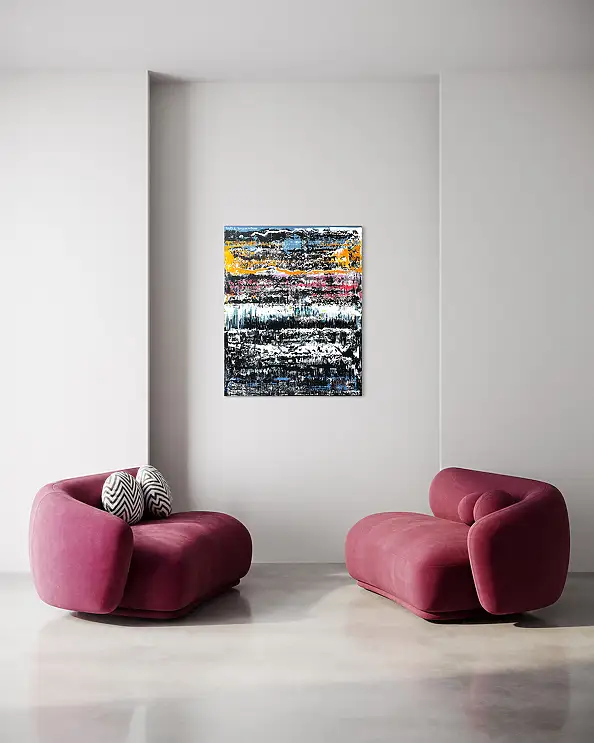 Szymon Hołubowski, , Acrylic painting, Mixed media - canvas, 105 x 85