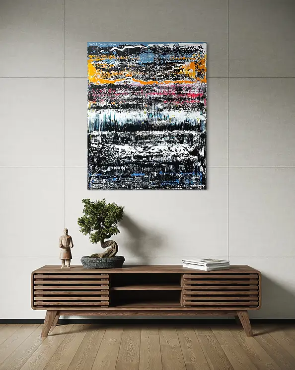 Szymon Hołubowski, , Acrylic painting, Mixed media - canvas, 105 x 85