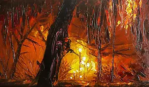 Dorota Łaz - NIGHT IN THE PARK