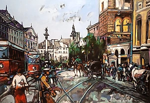   - On Krakowskie Przedmiescie in Warsaw