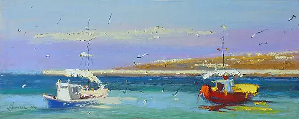 Wacław Jagielski - on Mykonos