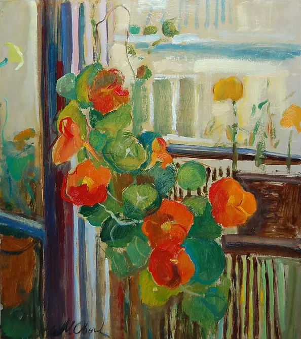 Małgorzata Oborska - On the balcony