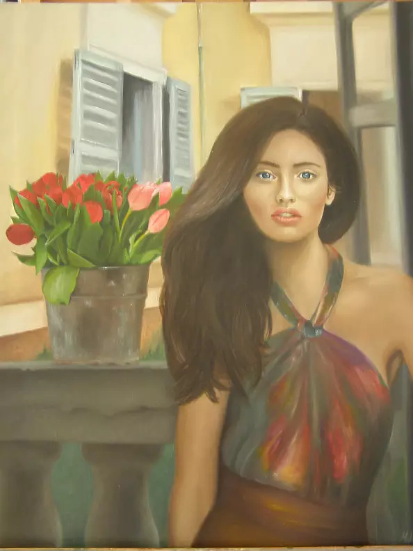 Monika Walter - On the balcony