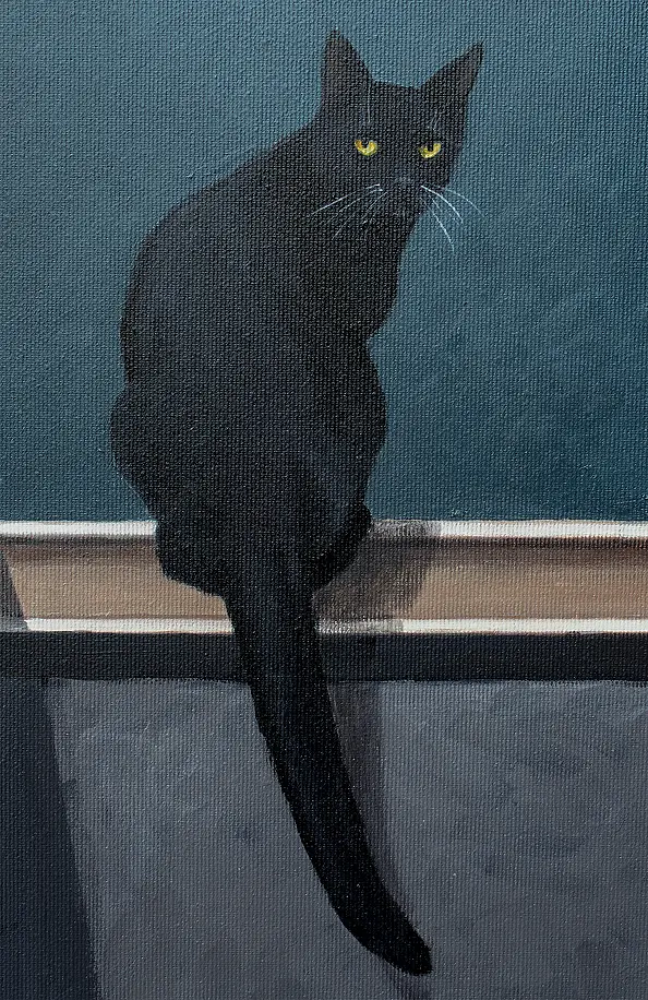 Nataliya Bagatskaya - On the Roof with a Cat