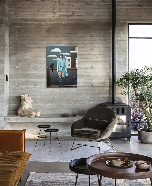 Nataliya Bagatskaya - On the Roof with a Cat