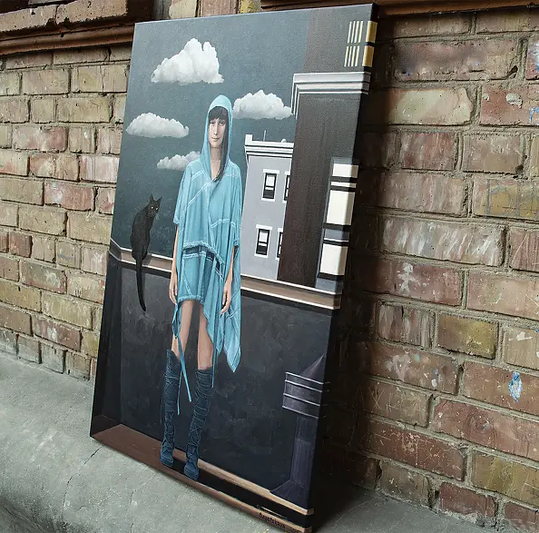 Nataliya Bagatskaya - On the Roof with a Cat