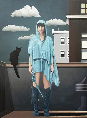 Nataliya Bagatskaya - On the roof with the cat